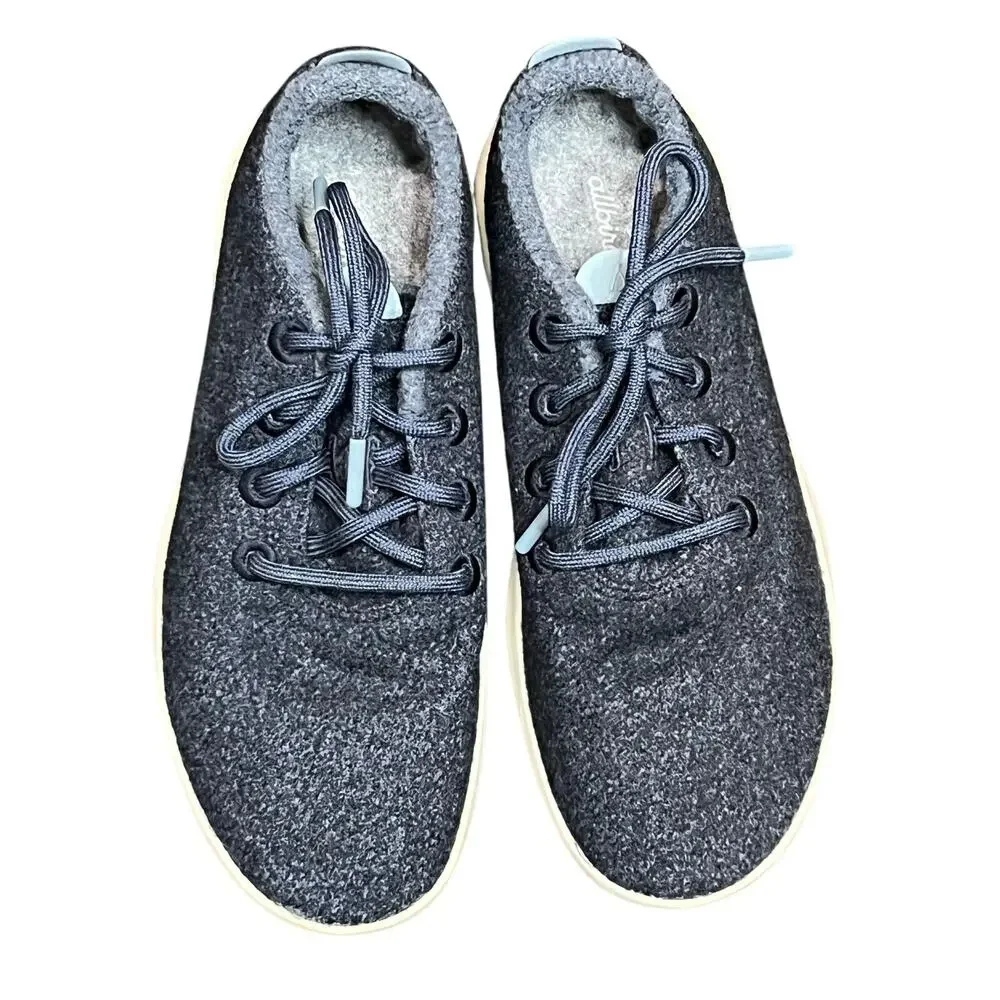 Allbirds Sneakers Mens 10 Blue Wool Runner Mizzle Water Repellent Athletic Shoes